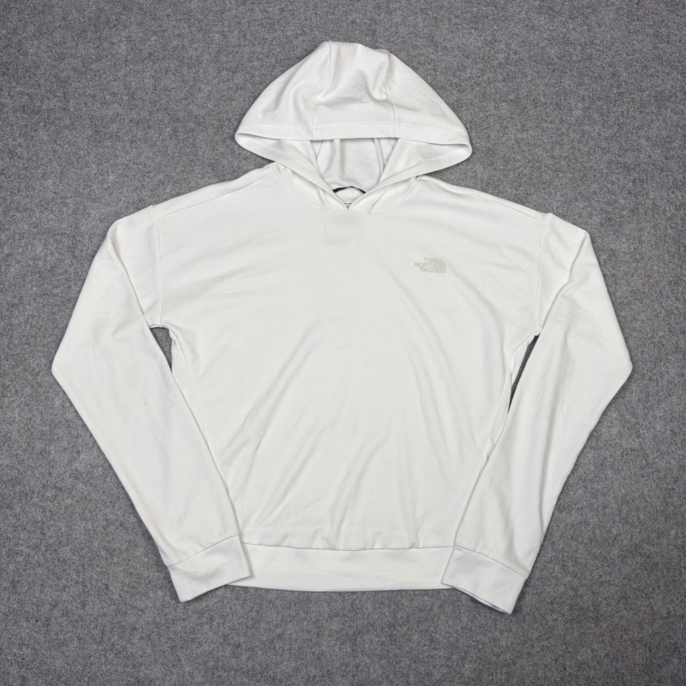 The North Face Womens White Lightweight Active Training Hoodie Small